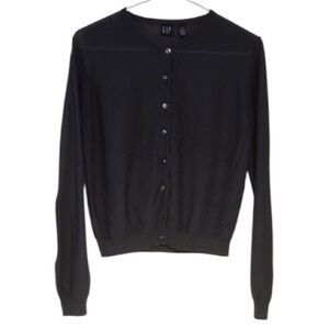 GAP Button Up Sweater Dark Grayish Blue Women’s M